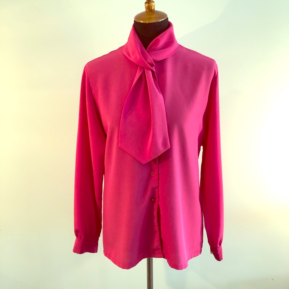 Vintage Pendleton Fuchsia Blouse